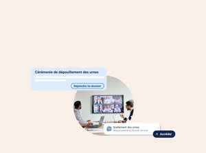 Réunion en visioconférence élection du CSE vote électronique People Vox.