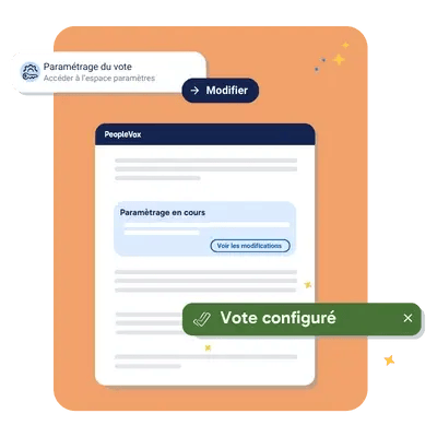 Paramètrage vote assemblée générales