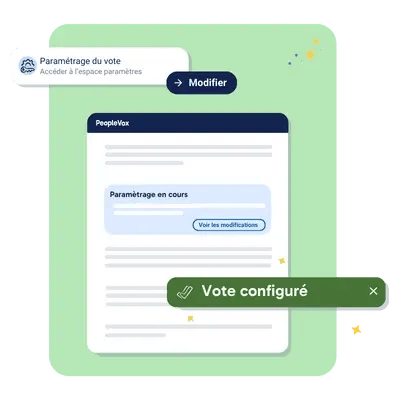 Paramètrage vote référendum